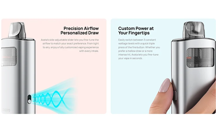 Avata Aspire airflow and modes